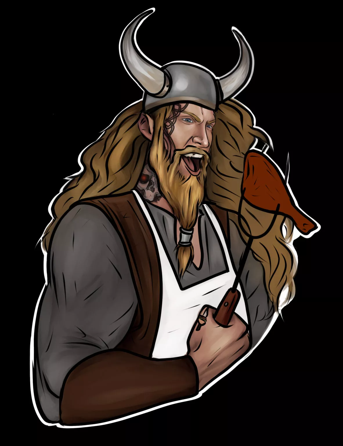 Custom cutout of Viking