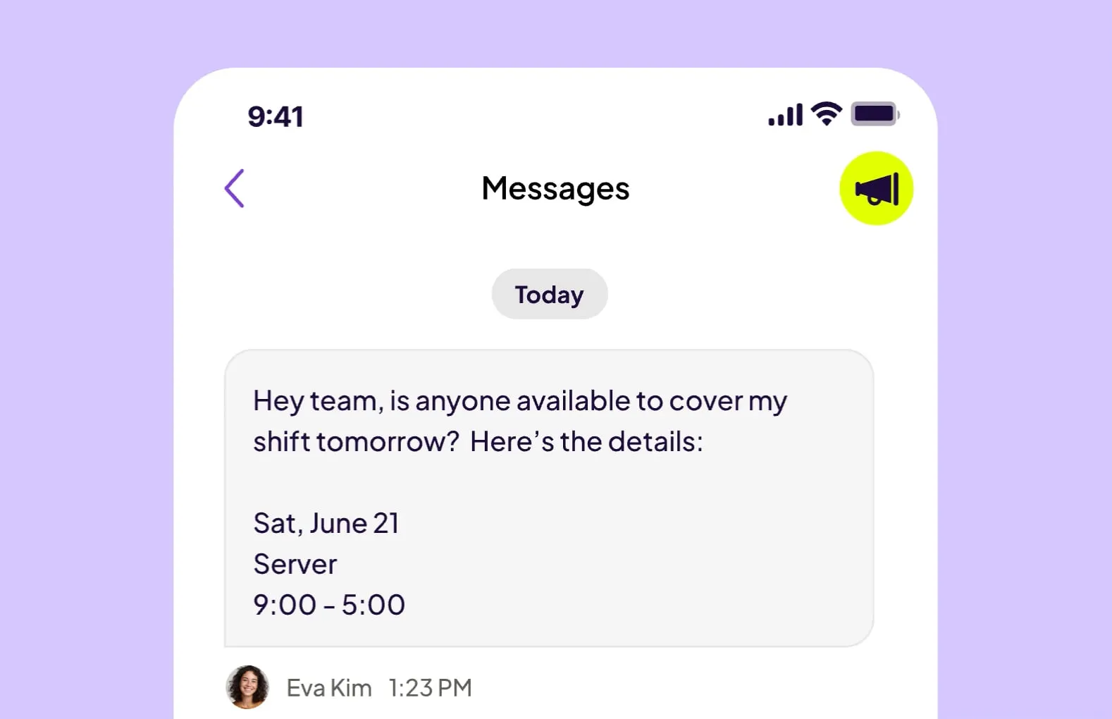 Manage shift coverage