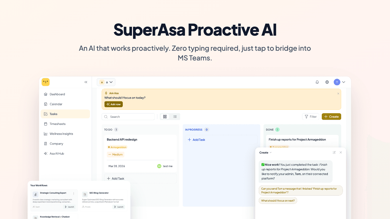 asa ai-powered project management software