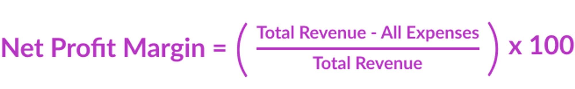 Net profit margin equation