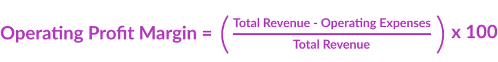 Operating profit margin equation