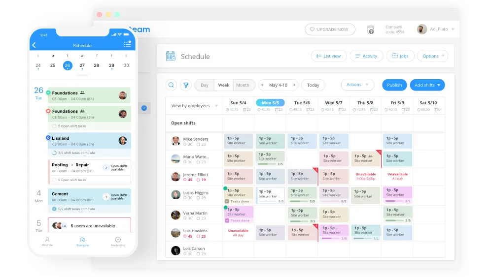 Connecteam restaurant employee scheduling software
