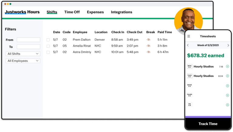 Justworks restaurant employee scheduling software