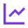 Line chart icon with a rising trend.