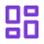 Grid icon of four rounded tiles.