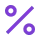 Percentage sign icon
