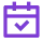 Calendar icon with check mark