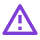 Purple warning triangle icon, representing overtime and break alerts.